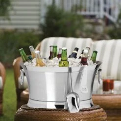 MIKASA 30 Quart Double Wall Beverage Tub With Stand And Tools 11 MIKASA 30 Quart Double Wall Beverage Tub With Stand And Tools -Mikasa 30 quart double wall beverage tub with stand and tools 5245941 4