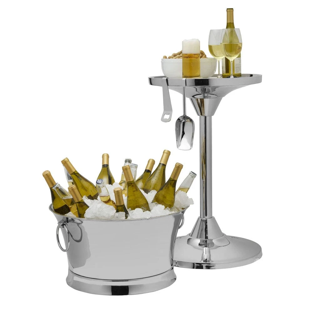 MIKASA 30 Quart Double Wall Beverage Tub With Stand And Tools 5 MIKASA 30 Quart Double Wall Beverage Tub With Stand And Tools - Image 5