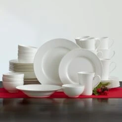 MIKASA Lucerne White 40 Piece Dinnerware Set, Service For 8 -Mikasa 5151960 Holiday sq 2000 b8ca9c65 3c8e 477e 9b23 2269d39ef7f7