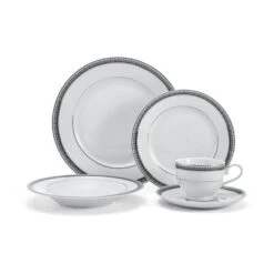 MIKASA Platinum Crown Cobalt 40 Piece Dinnerware Set, Service For 8 -Mikasa 5224200