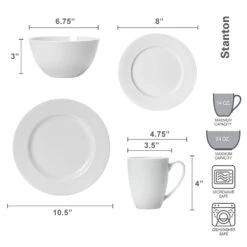 MIKASA Stanton Dinnerware Set -Mikasa 5227171 dimensions 02