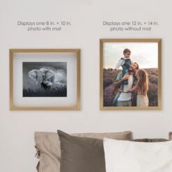 MIKASA Champagne 12 X 14 Gallery Frame, Matted To 8 X 10 -Mikasa 5249772 MHA Amazon 15x13IN Champagne Frame 8x10IN 04crop