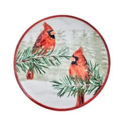 MIKASA Countryside Christmas Set Of 4 Salad Plates -Mikasa Countryside Christmas Set of 4 Assorted Salad Plates 5312173 2