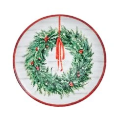MIKASA Countryside Christmas Set Of 4 Salad Plates -Mikasa Countryside Christmas Set of 4 Assorted Salad Plates 5312173 3