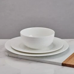 MIKASA Nellie Set Of 4 Soup Cereal Bowls -Mikasa Group LS2 nellie white 3pc b2ce7dc1 2648 49d3 a4b8 fedac88ab0e1