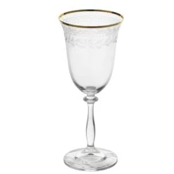 MIKASA Holiday Traditions Gold Rim Set Of 4 Red Wine Glasses -Mikasa Holiday Traditions Set of 4 Red Wine Glasses 5298272 6