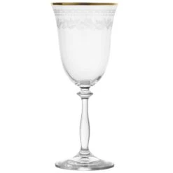 MIKASA Holiday Traditions Gold Rim Set Of 4 Red Wine Glasses -Mikasa Holiday Traditions Set of 4 Red Wine Glasses 5298272 7