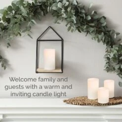 MIKASA Flameless Set Of 5 Pillar LED Candles With Remote -Mikasa Mikasa Set of 5 2 Wax Pillar LED Flameless Candles and Remote 5287496 7