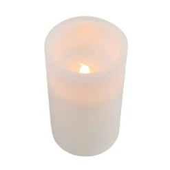 MIKASA Flameless Set Of 5 Pillar LED Candles With Remote -Mikasa Mikasa Set of 5 2 Wax Pillar LED Flameless Candles and Remote 5287496 8