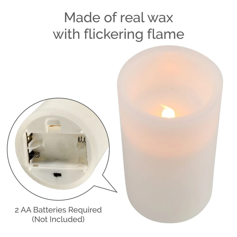 MIKASA Flameless Pillar LED 3x8 Candle 3 MIKASA Flameless Pillar LED 3x8 Candle - Image 3