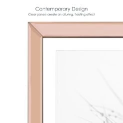 MIKASA Rose Gold Floating Frame, 8 X 10 Inch Photo -Mikasa Rose Gold 10 x 12 Mirror Floating Frame 8 x 10 Inch Photo 5290064 6