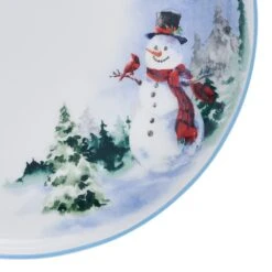 MIKASA Snowman Forest 12 Piece Dinnerware Set, Service For 4 -Mikasa SNOWMAN FOREST 12 PIECE DINNERWARE SET SERVICE FOR 4 5297789 4