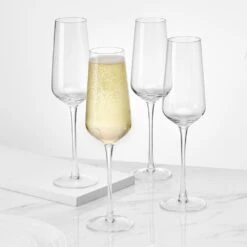 MIKASA Samantha Set Of 4 Flute Glasses -Mikasa Samantha Set of 4 Flute Glasses 5312421 3