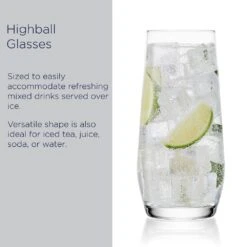 MIKASA Samantha Set Of 4 Highball Glasses -Mikasa Samantha Set of 4 Highball Glasses 5312410 7