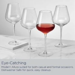MIKASA Samantha Set Of 4 Red Wine Glasses -Mikasa Samantha Set of 4 Red Wine Glasses 5312419 5