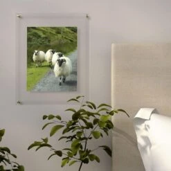 MIKASA Acrylic And Gold 16 X 20 Floating Wall Frame, 11 X 14 Photo -Mikasa acrylic and gold floating wall frame 11 x 14 5256722 3