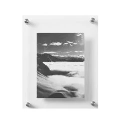 MIKASA Acrylic 8 X 10 Floating Wall Frame, 5 X 7 Photo