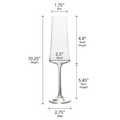 MIKASA Aline Set Of 4 Flute Glasses -Mikasa aline set of 4 flute glasses 5287916 4