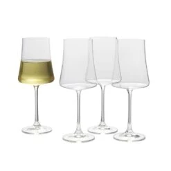 MIKASA Aline Set Of 4 White Wine Glasses