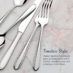 MIKASA Arturo 20 Piece Flatware Set, Service For 4 -Mikasa arturo 20 piece flatware set service for 4 5290527 4