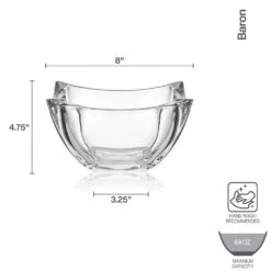 MIKASA Baron Crystal Square Bowl 7 MIKASA Baron Crystal Square Bowl -Mikasa baron crystal square bowl 5296646 4