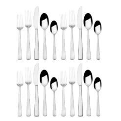MIKASA Barrett 20 Piece Flatware Set, Service For 4 -Mikasa barrett 20 piece flatware set service for 4 5303243 7