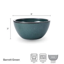 MIKASA Barrett Green Set Of 4 Soup Cereal Bowls -Mikasa barrett green set of 4 soup cereal bowls K45290839 4