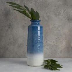 MIKASA Ombre Tall Vase -Mikasa blue and white vase 5292814 3