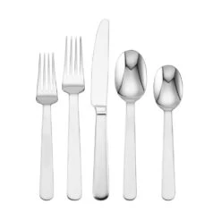 MIKASA Blume Forged 20 Piece Flatware Set, Service For 4