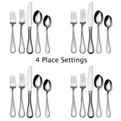 MIKASA Bravo 20 Piece Flatware Set, Service For 4 -Mikasa bravo 20 piece flatware set service for 4 5100237 3