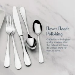 MIKASA Bravo 65 Piece Flatware Set, Service For 12 18 MIKASA Bravo 65 Piece Flatware Set, Service For 12 -Mikasa bravo 65 piece flatware set service for 12 5061640 14