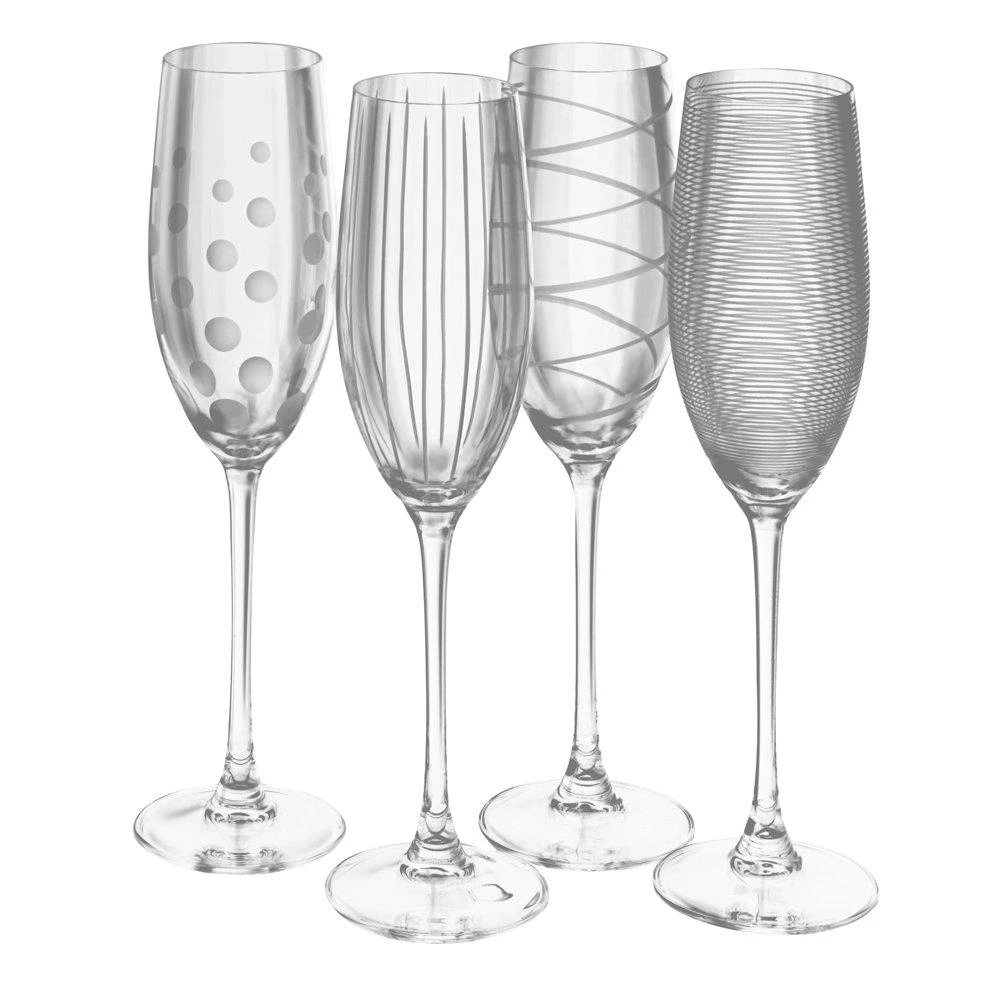 MIKASA Cheers® Set Of 4 Flutes 1 MIKASA Cheers® Set Of 4 Flutes