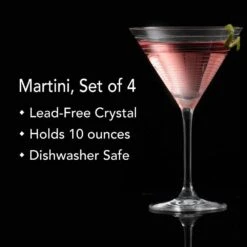 MIKASA Cheers® Set Of 4 Martini Glasses -Mikasa cheers set of 4 martini glasses SW910 417 10