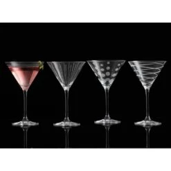 MIKASA Cheers® Set Of 4 Martini Glasses -Mikasa cheers set of 4 martini glasses SW910 417 2