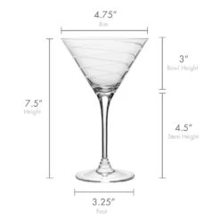 MIKASA Cheers® Set Of 4 Martini Glasses -Mikasa cheers set of 4 martini glasses SW910 417 7