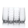 MIKASA Cheers® Set Of 4 Stemless Flute Glasses