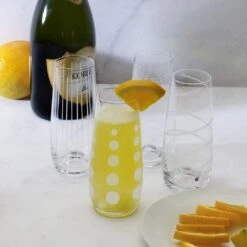 MIKASA Cheers® Set Of 4 Stemless Flute Glasses -Mikasa cheers set of 4 stemless flute glasses 5217587 3