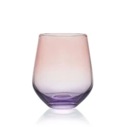 MIKASA Chroma Set Of 4 Stemless Wine Glasses -Mikasa chroma set of 4 stemless wine glasses 5296485 4