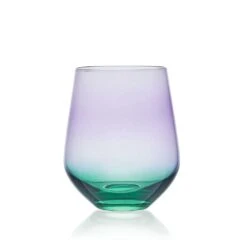 MIKASA Chroma Set Of 4 Stemless Wine Glasses -Mikasa chroma set of 4 stemless wine glasses 5296485 5