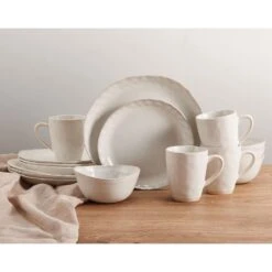 MIKASA Cora White 16 Piece Dinnerware Set, Service For 4 -Mikasa cora white 16 piece dinnerware set service for 4 5280929 2