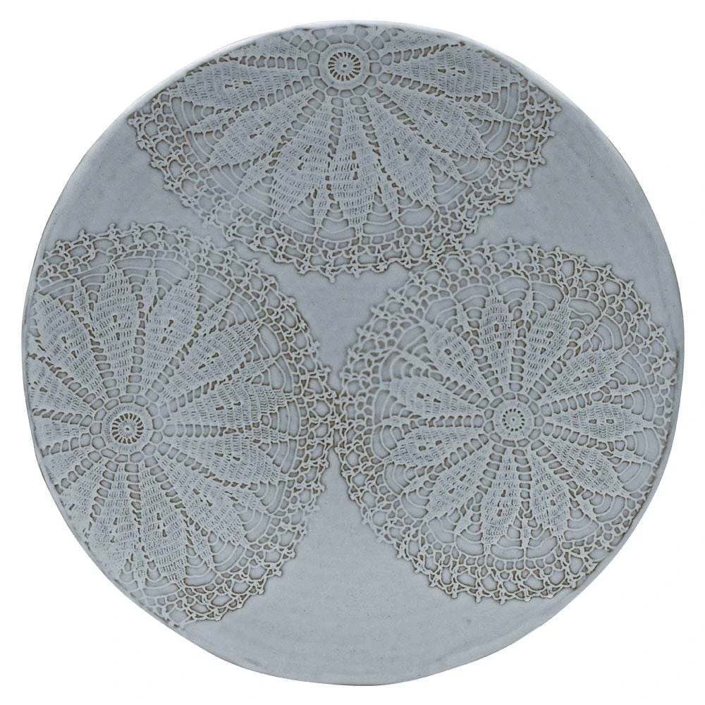 MIKASA Daniela White 13 Inch Round Platter 1 MIKASA Daniela White 13 Inch Round Platter