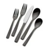 MIKASA Delano Gunmetal 20 Piece Flatware Set, Service For 4
