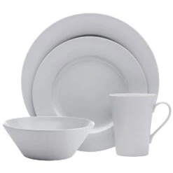 MIKASA Delray Grey 4 Piece Place Setting