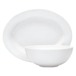 MIKASA Delray Oval Platter And Serve Bowl Set