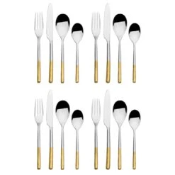 MIKASA Duval Forged 16 Piece Flatware Set, Service For 4 -Mikasa duval forged 16 piece flatware set service for 4 5291355 5