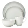 MIKASA Elura Gray 4 Piece Place Setting