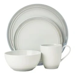 MIKASA Elura Gray 4 Piece Place Setting
