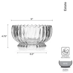 MIKASA Estate Crystal Centerpiece Bowl -Mikasa estate crystal centerpiece bowl 5296632 4