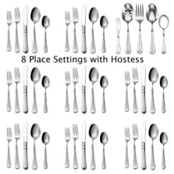 MIKASA French Countryside® 45 Piece Flatware Set, Service For 8 -Mikasa french countryside 45 piece flatware set service for 8 5153324 4