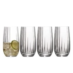 MIKASA Gail Optic Set Of 4 Highball Glasses